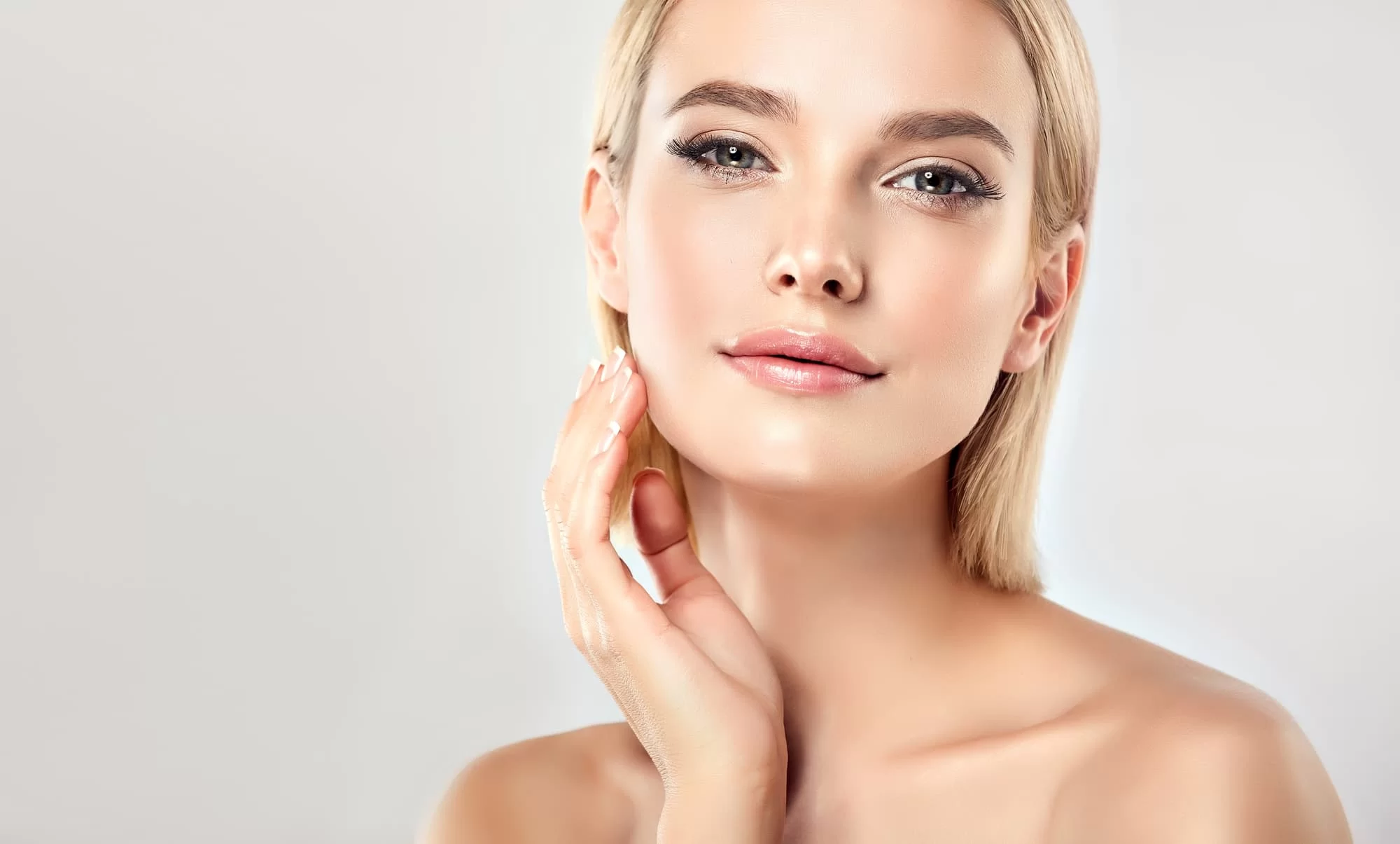 Jaw and neck skin laxity