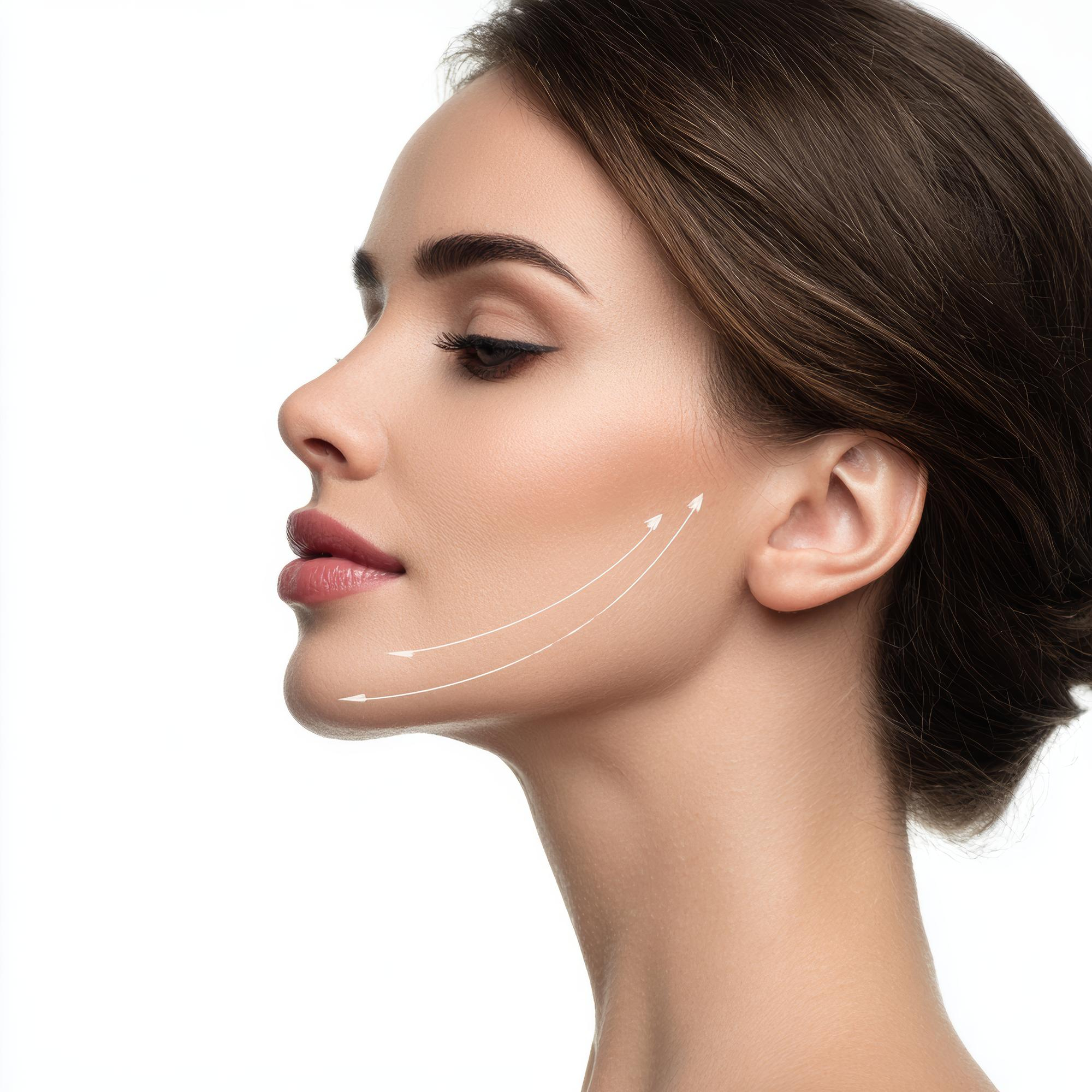 Jawline and chin filler sculpting procedure