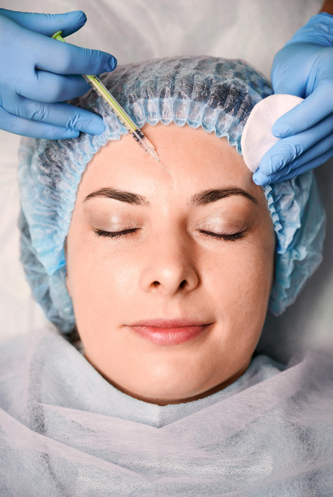 Skin booster under eye hydration injection