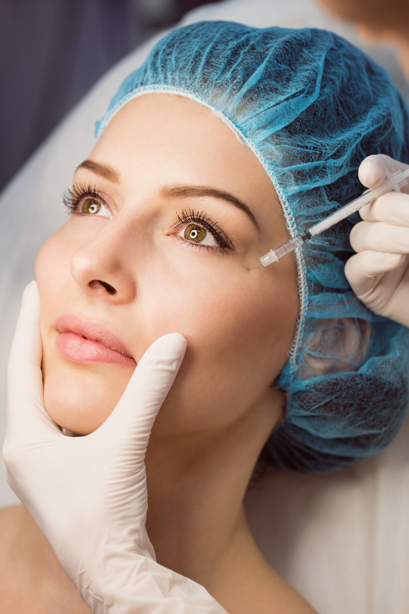 Tear trough filler under eye treatment